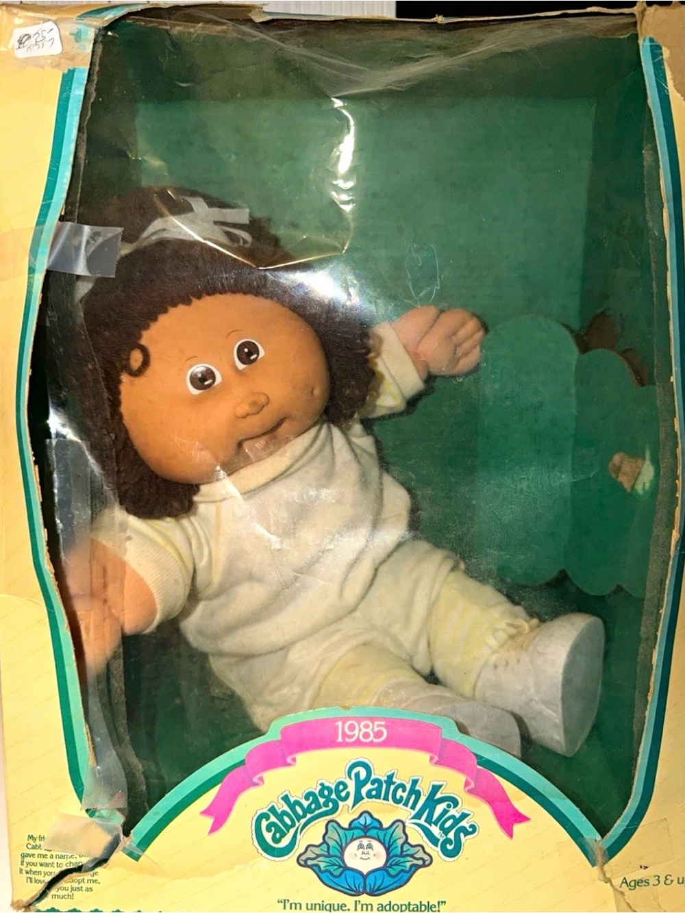Coleco Cabbage Patch Kids 16in Girl Doll Soft Body 1985 Original Opened Box